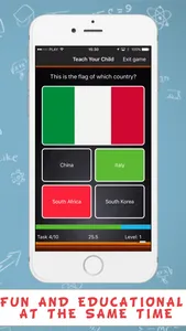 Teach Your Child Quiz - Flags screenshot 1