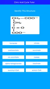 Citric Acid Cycle Tutor screenshot 2