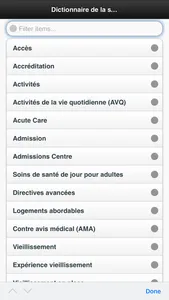 Dictionnaire Sante screenshot 0