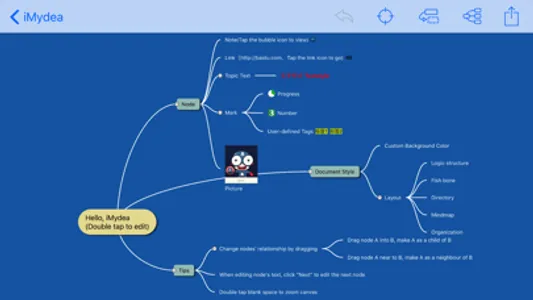 Mydea (mindmap) screenshot 2