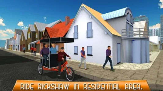 Tuk Tuk Bicycle Rickshaw Driver & Chingchi sim screenshot 1