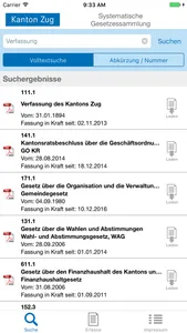 Gesetze ZG screenshot 1