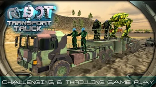 Robot Transport Truck & Driving Simulator Game screenshot 3