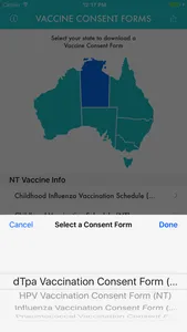 Vaccine Consent Forms App screenshot 1