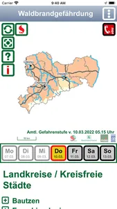 Waldbrandgefahr Sachsen screenshot 1