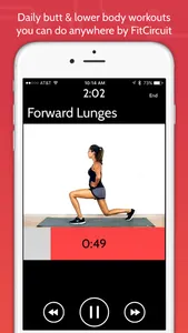 Daily Butt & Leg Workouts by FitCircuit screenshot 0