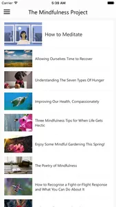 The Mindfulness Project App screenshot 0