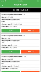 Lubriserv coolant control screenshot 5