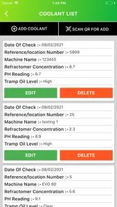 Lubriserv coolant control screenshot 6