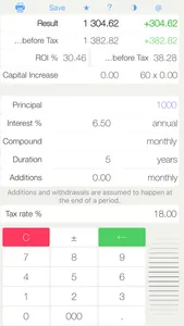 Deposit Tax - calculator for deposits with taxes screenshot 0