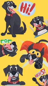 Mr. Cooper Black Dog Stickers screenshot 1