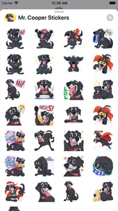 Mr. Cooper Black Dog Stickers screenshot 5