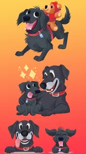 Mr. Cooper Black Dog Stickers screenshot 8