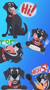 Mr. Cooper Black Dog Stickers screenshot 9