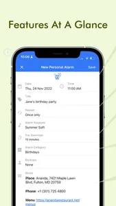 Galarm - Alarms and Reminders screenshot 1