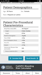 CathPCI Risk Calculator screenshot 4