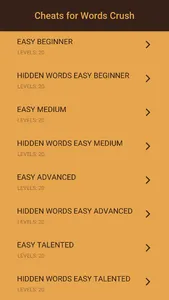 Cheats for WordCrush - All Answers & Hints screenshot 0