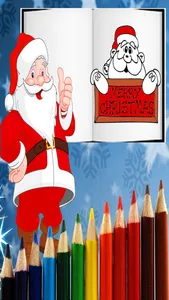 Christmas Santa Coloring Pages -Kids Coloring Book screenshot 2