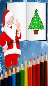 Christmas Santa Coloring Pages -Kids Coloring Book screenshot 3