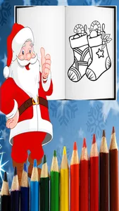 Christmas Santa Coloring Pages -Kids Coloring Book screenshot 4