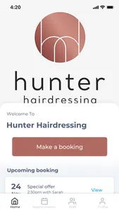 Hunter Hairdressing screenshot 0