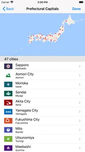 Prefectural Capitals in Japan screenshot 0