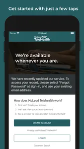 McLeod Telehealth screenshot 0