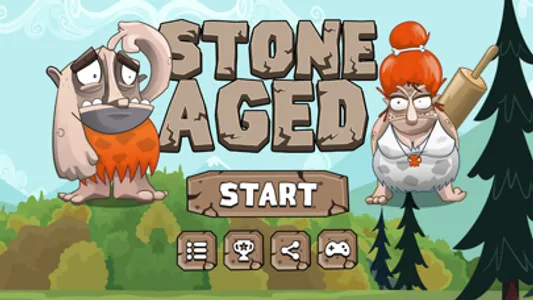 Stone Aged Runner - Stone Age Game screenshot 0