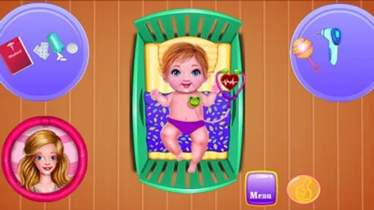 New-Born Baby Hospital Doctor Care-Dressup game screenshot 4