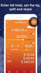 Tip Calculator & Bill Split screenshot 3