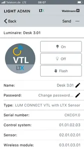 Waldmann LIGHT ADMIN screenshot 1