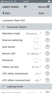 Waldmann LIGHT ADMIN screenshot 2