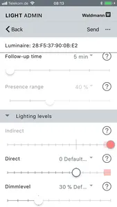 Waldmann LIGHT ADMIN screenshot 3