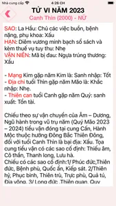 Tử Vi 2023 - Tử Vi Toàn Tập screenshot 2