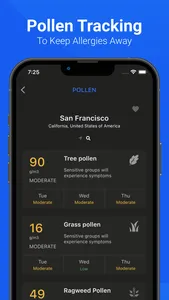 Air Quality & Pollen - AirCare screenshot 1