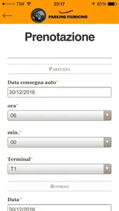 Parking Fiumicino App screenshot 1