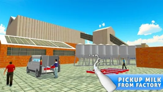 Milk Van Delivery Simulator & Minivan Driving screenshot 1