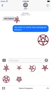 Satanic Pentagram Stickers screenshot 0