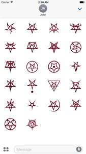 Satanic Pentagram Stickers screenshot 1