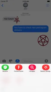 Satanic Pentagram Stickers screenshot 3