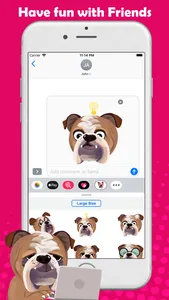 BullMoji for Bulldog Lovers screenshot 2