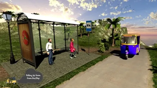 Tuk Tuk Offroad Rickshaw Drive – Hill Simulation screenshot 0