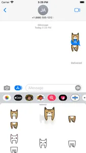 Message hug hold cat sticker screenshot 0