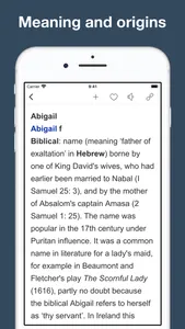 First Name Dictionary screenshot 1