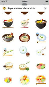 Japanese noodle sticker screenshot 1