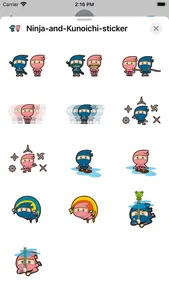 Ninja and Kunoichi sticker screenshot 0