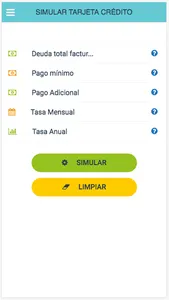 Simulador Pago Tarjeta Credito screenshot 2