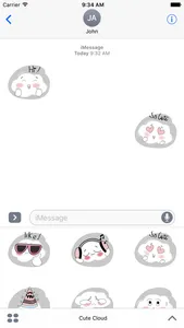 Cute Cloud Stickers screenshot 1