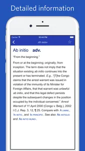 Dictionary of Latin Legal Terms screenshot 1