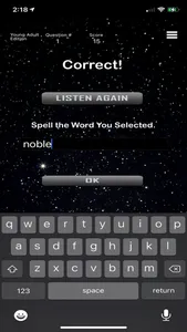 Young Adult - Comet Spelling screenshot 1